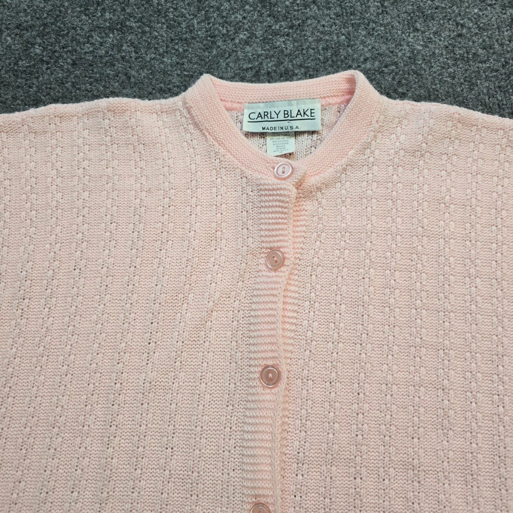 Vintage VINTAGE Carly Blake Sweater Womens 3X Pink Cardigan Grandma Cottage Classic Size XXL / US 16-18 / IT 52-54 - 2 Thumbnail