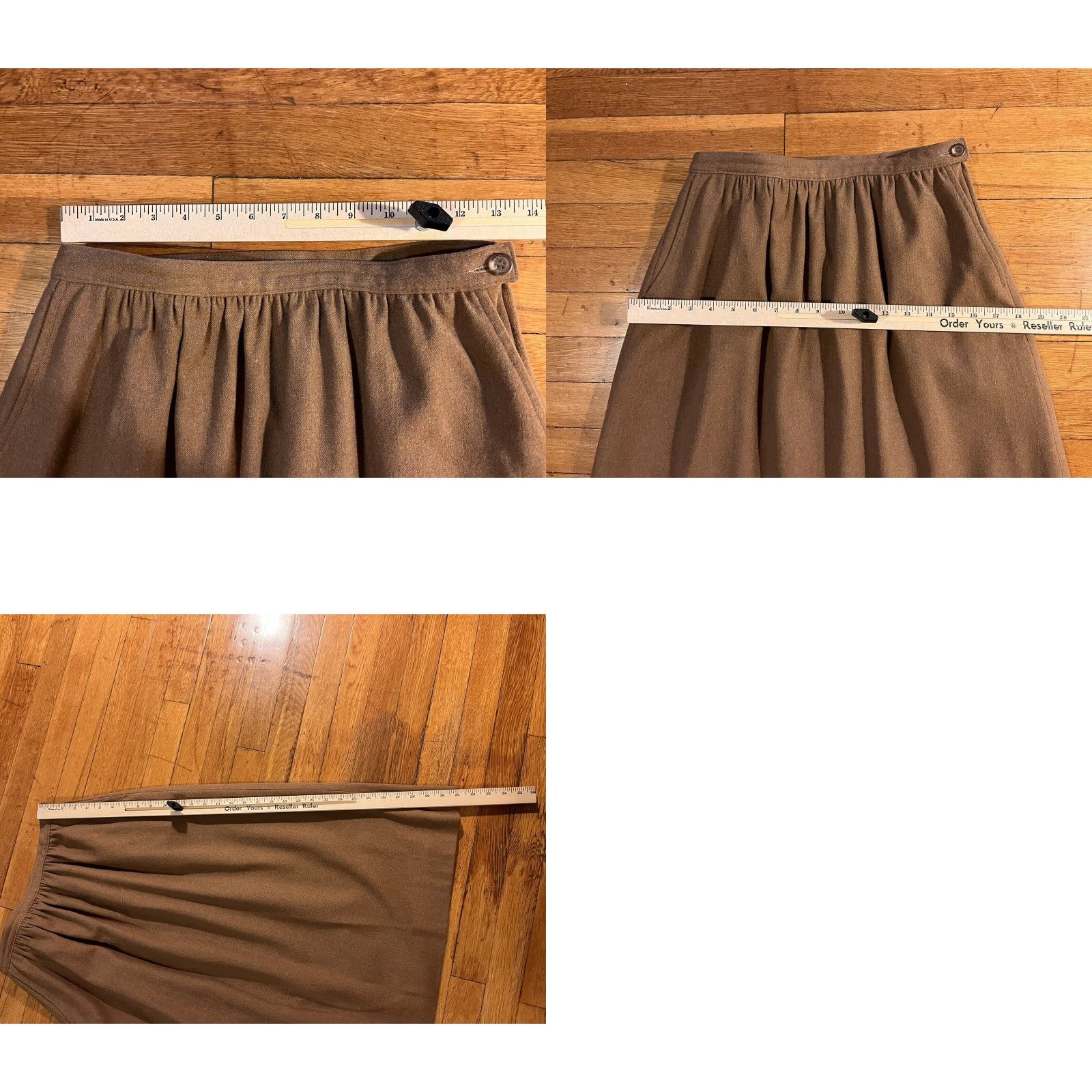 Pendleton VINTAGE Pendleton Wool Pencil Skirt Women’s 10 Brown 60s 1960s Secretary/Geek Mens Girls Womens Hors Size 32" / US 10 / IT 46 - 8 Thumbnail
