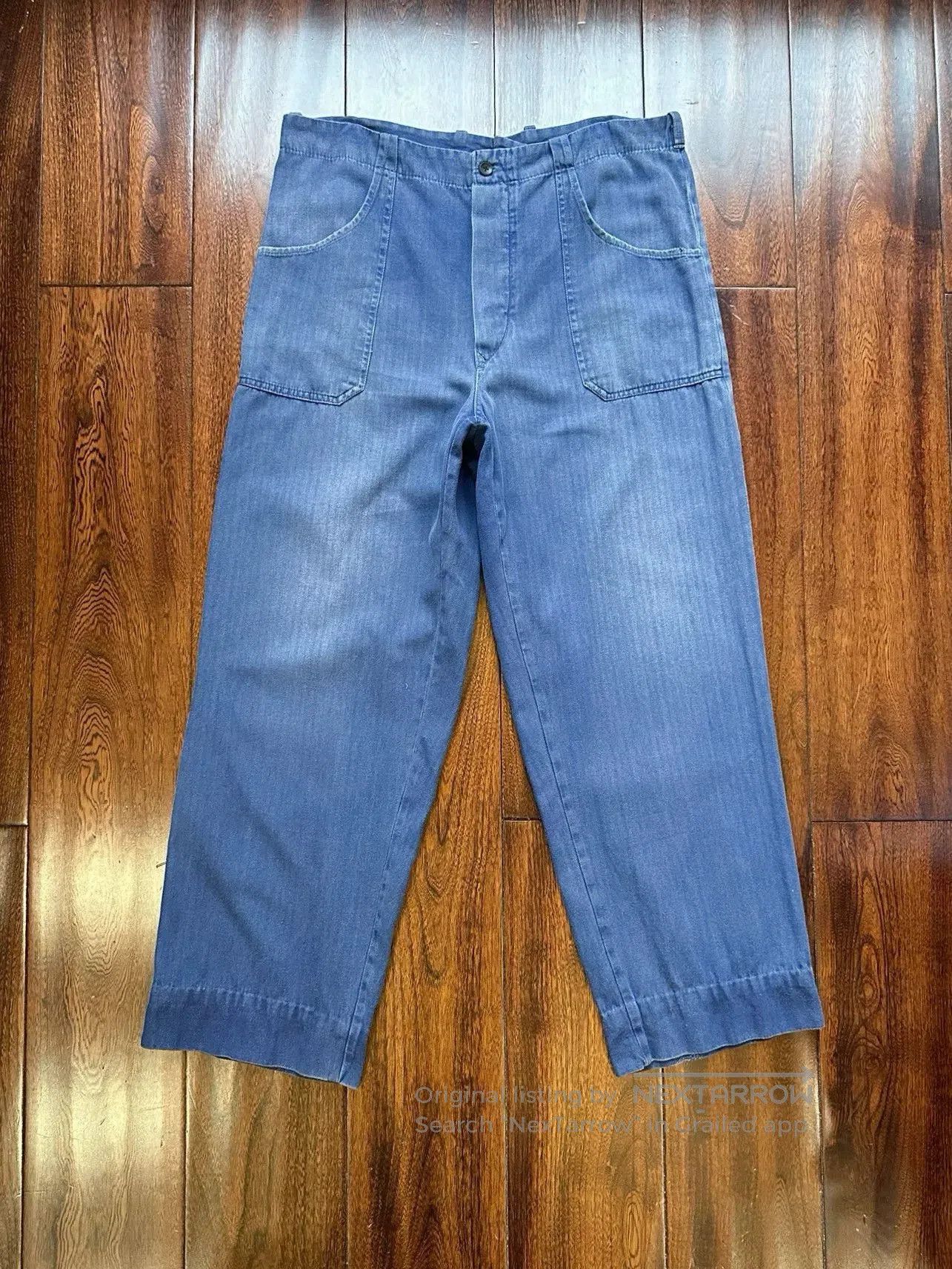 Vintage Vintage French Faded Work Pants. Size US 36 / EU 52 - 1 Thumbnail