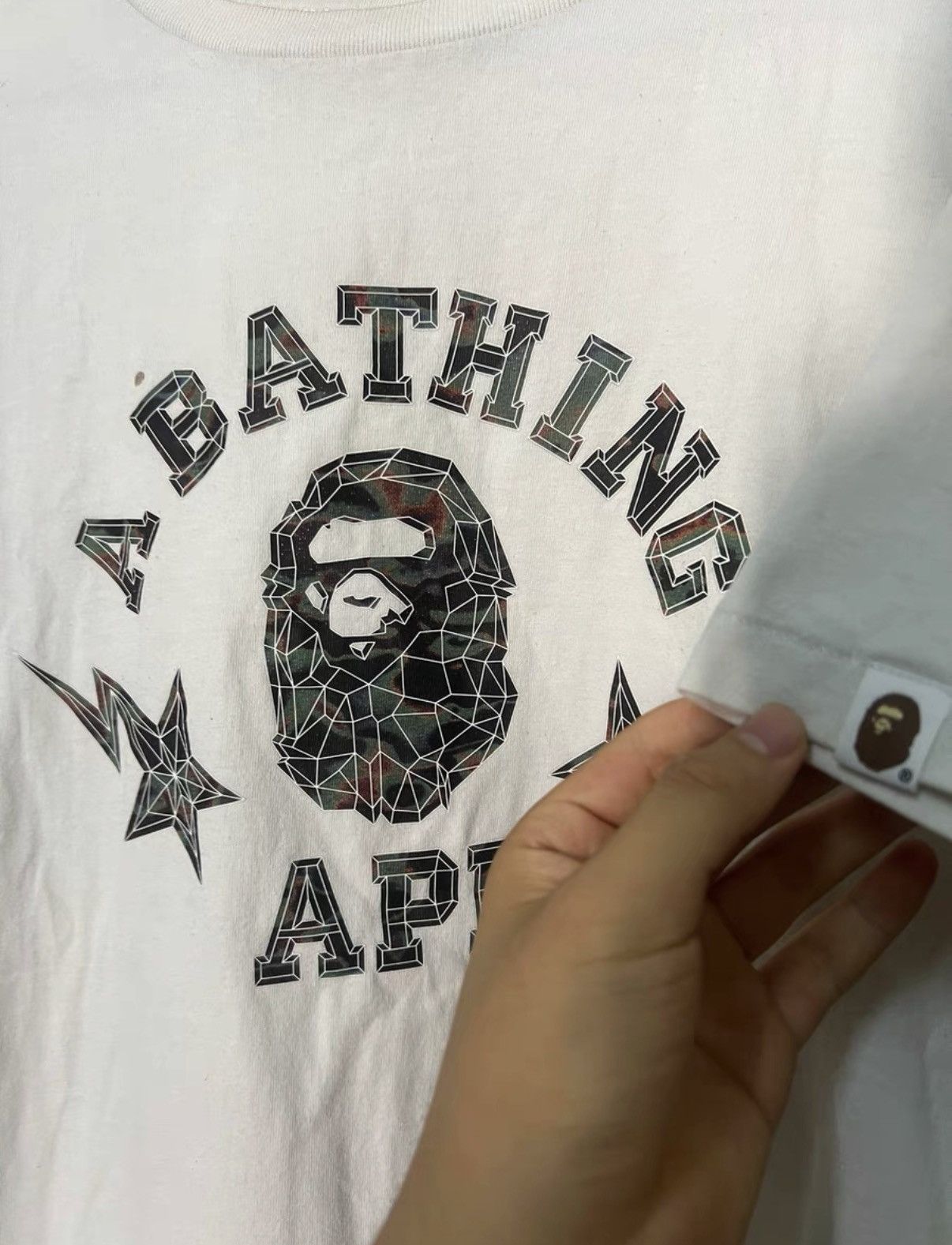 Bape BAPE OG Nigo Era, White Short Sleeve Size US XL / EU 56 / 4 - 2 Thumbnail