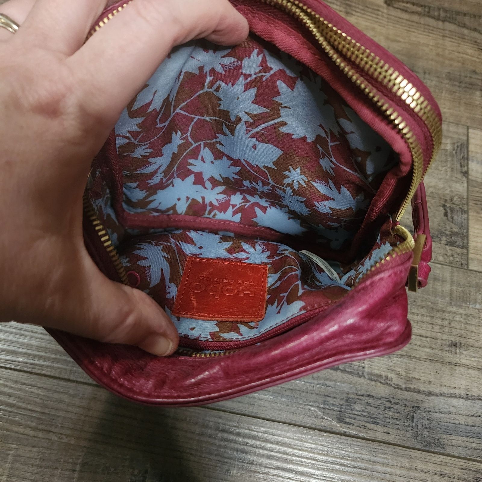 Hobo Hobo crossbody bag small square Maroon beautiful interior E Size ONE SIZE - 6 Thumbnail