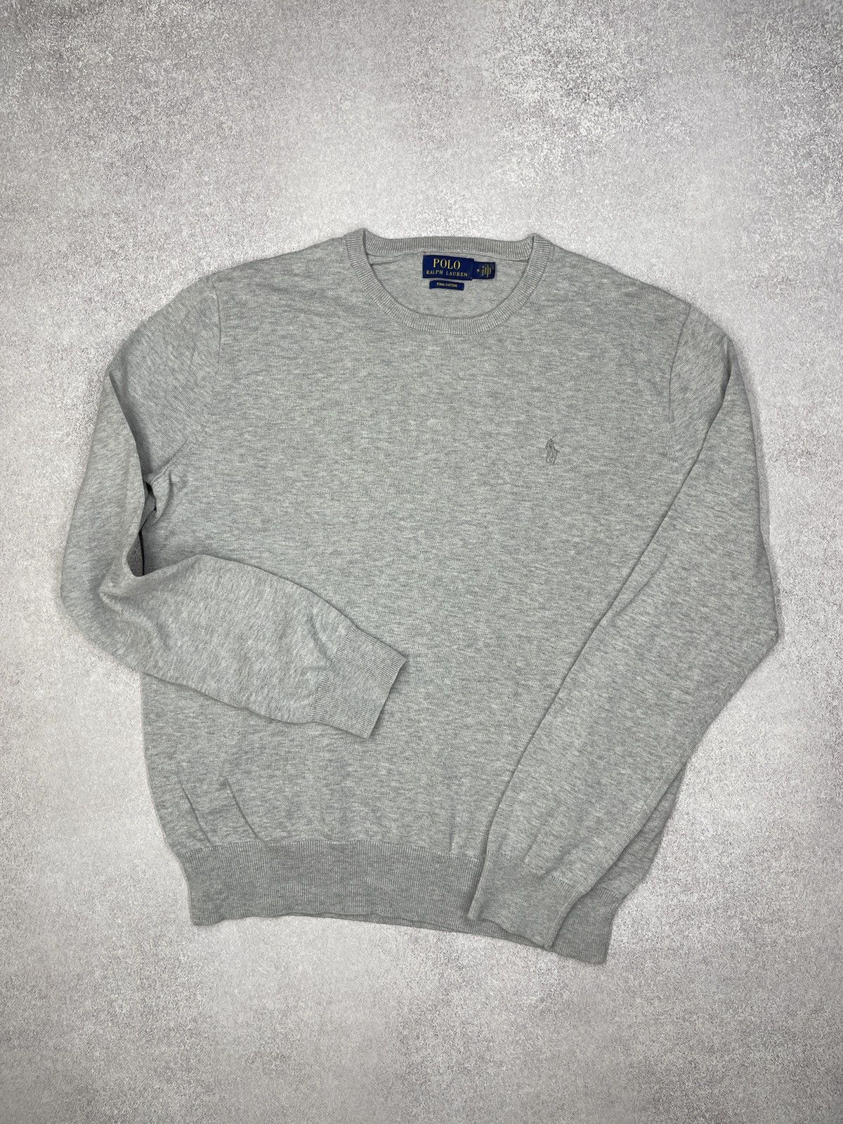 Polo Ralph Lauren Mens Polo Ralph Lauren Sweater Grey Y2K Rugby RRL Size US M / EU 48-50 / 2 - 2 Thumbnail