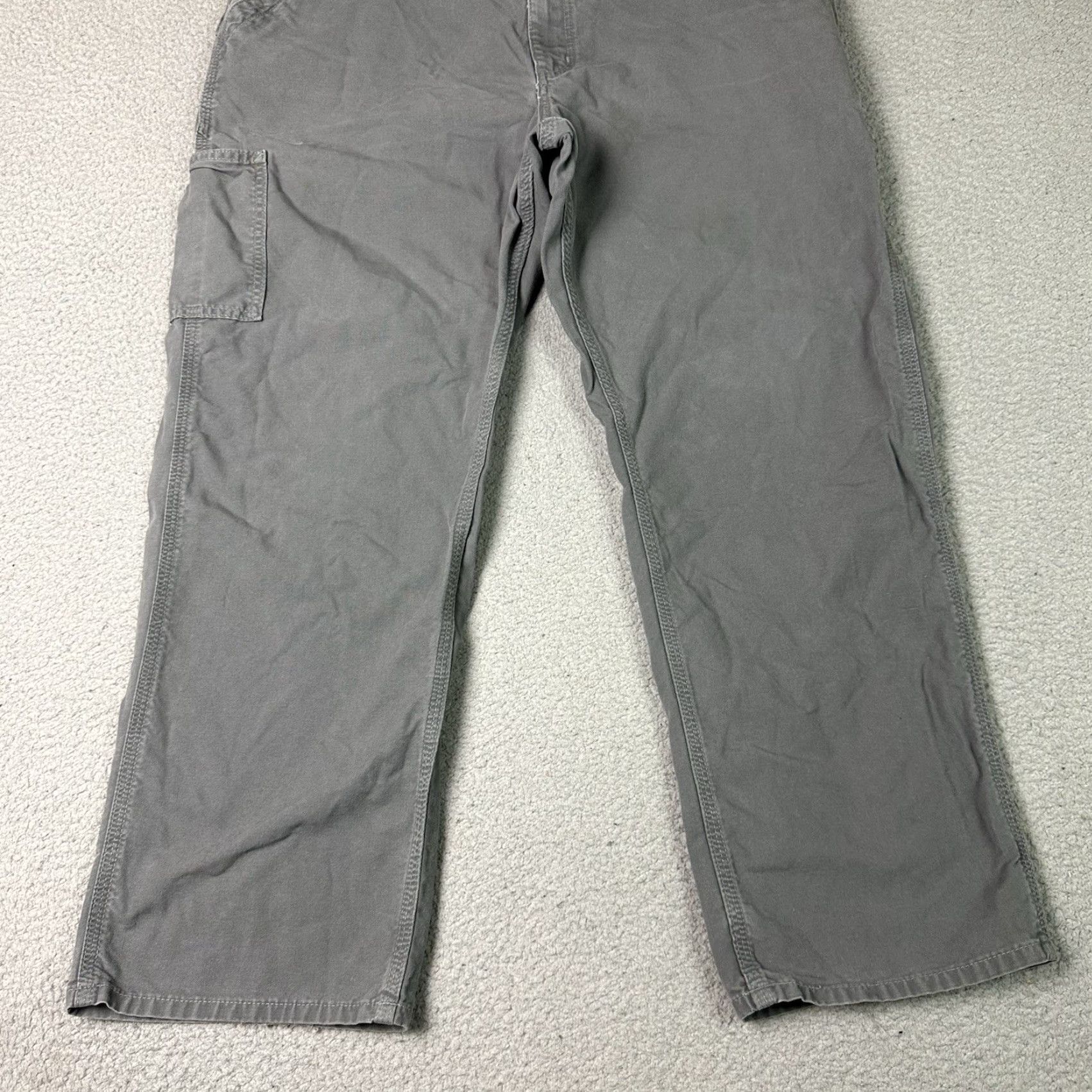 Carhartt Carhartt Carpenter Pants Mens 40x30 Gray B151 Loose Original Fit Work Utility Pants Carhartt Industrial Work Pants Size US 40 / EU 56 - 4 Thumbnail