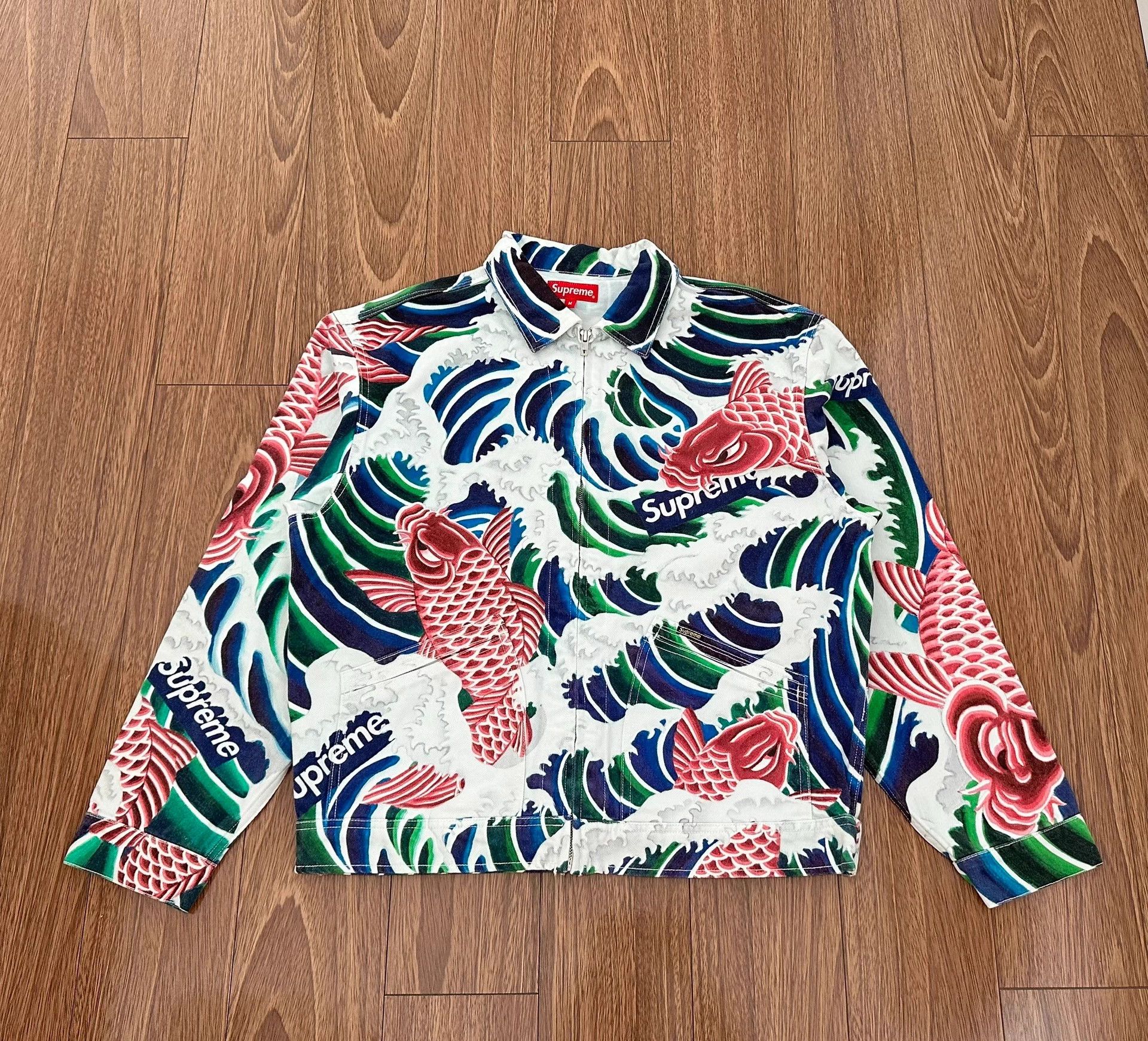 ジャケット・アウター Supreme Velveteen Work Jacket Cow New SUPREME Velveteen Cow Print Work Jacket FW15 XL – Reset Web Store