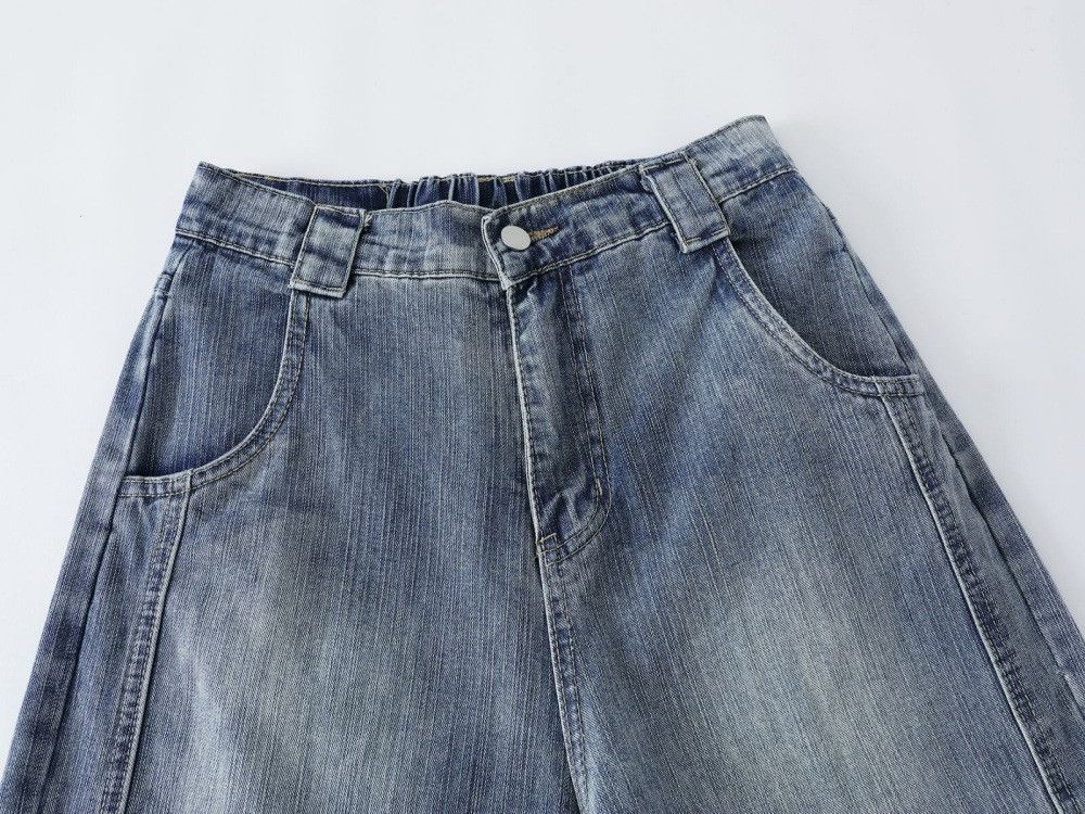 Vintage Men's Loose-Fit Straight Punk Distressed Wide-Leg Jeans Size US 32 / EU 48 - 3 Thumbnail