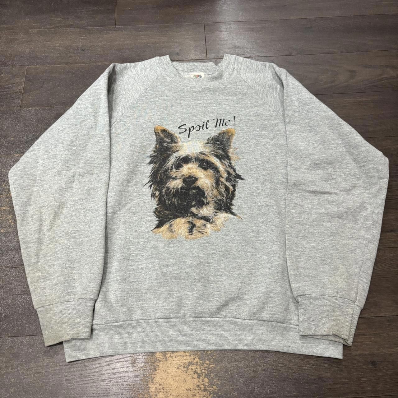 Designer vintage spoil me dog crewneck sweatshirt 90s M/L Size US M / EU 48-50 / 2 - 3 Thumbnail