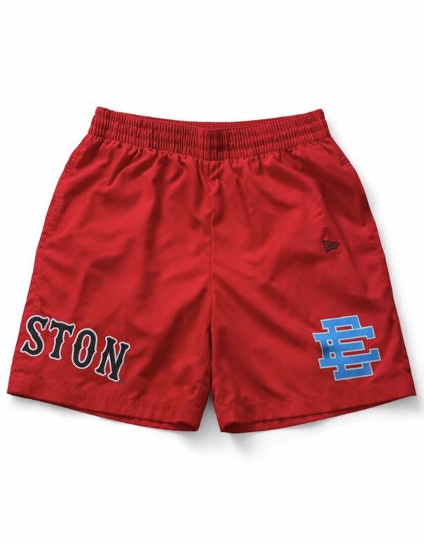Eric Emanuel × MLB Eric Emanuel Red Socks Basic Shorts Size US 33 - 1 Thumbnail