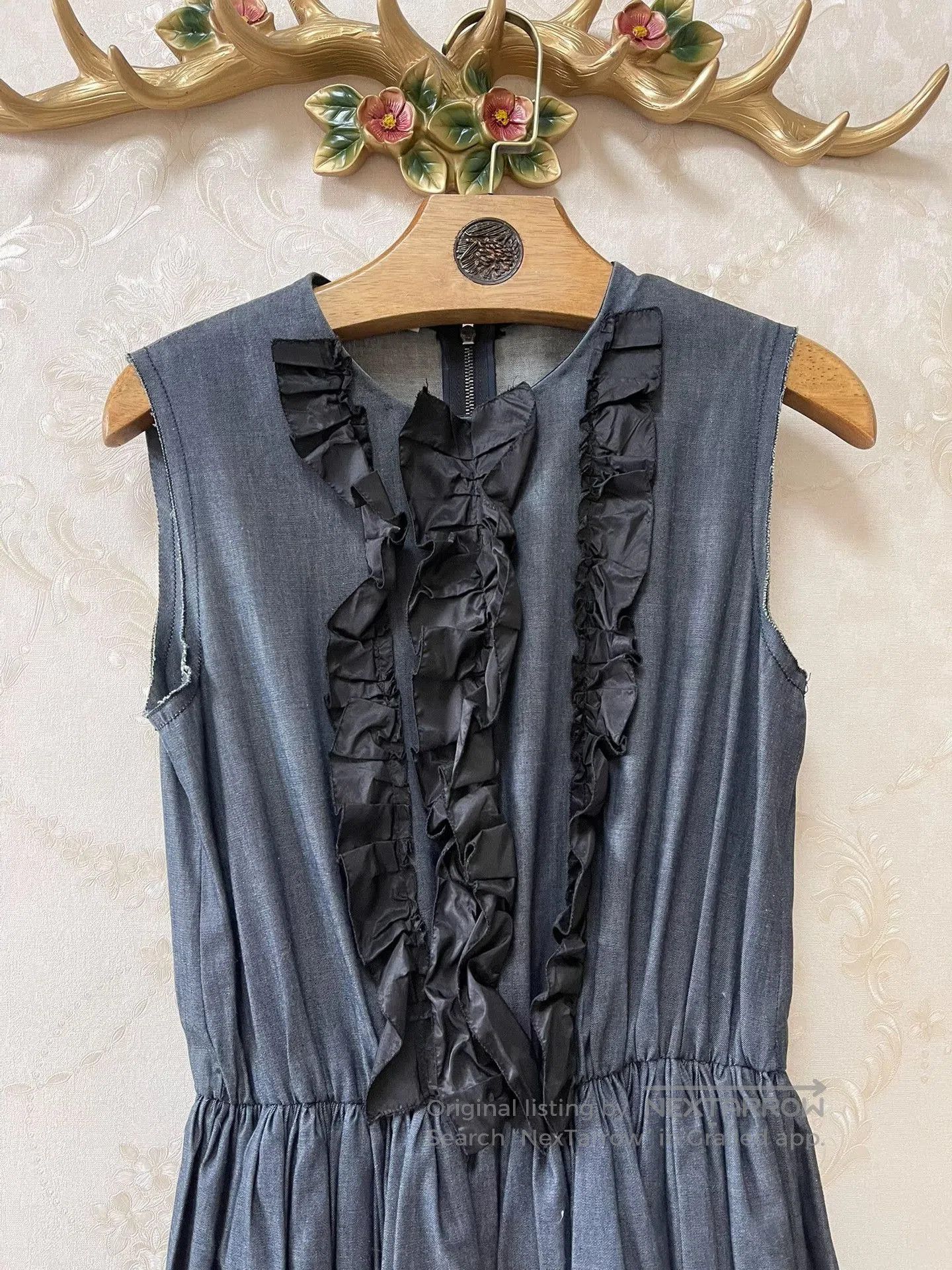 Miu Miu Miu Miu Runway Yang Mi Denim Dress. Size M / US 6-8 / IT 42-44 - 7 Thumbnail