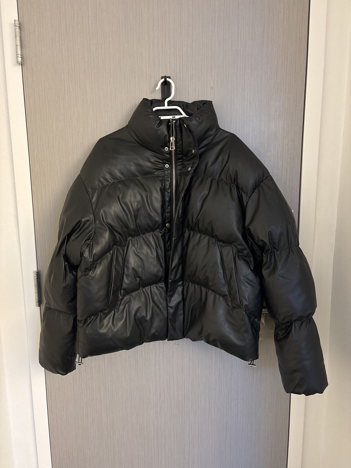 Vintage Faux leather puffer jacket Size US L / EU 52-54 / 3 - 2 Thumbnail