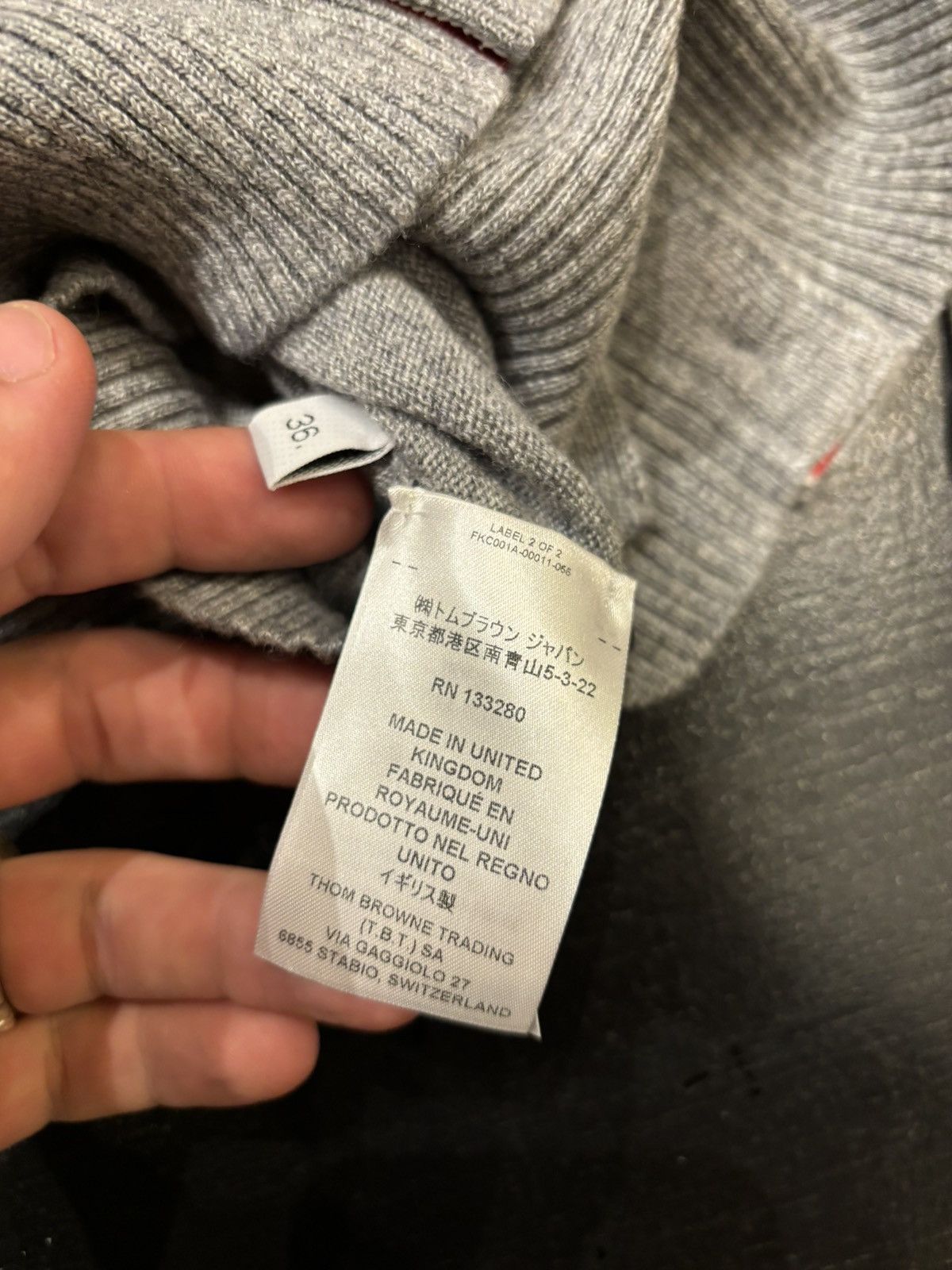 Thom Browne Thom Browne Knit Cardigan Size US XXS / EU 40 - 4 Thumbnail