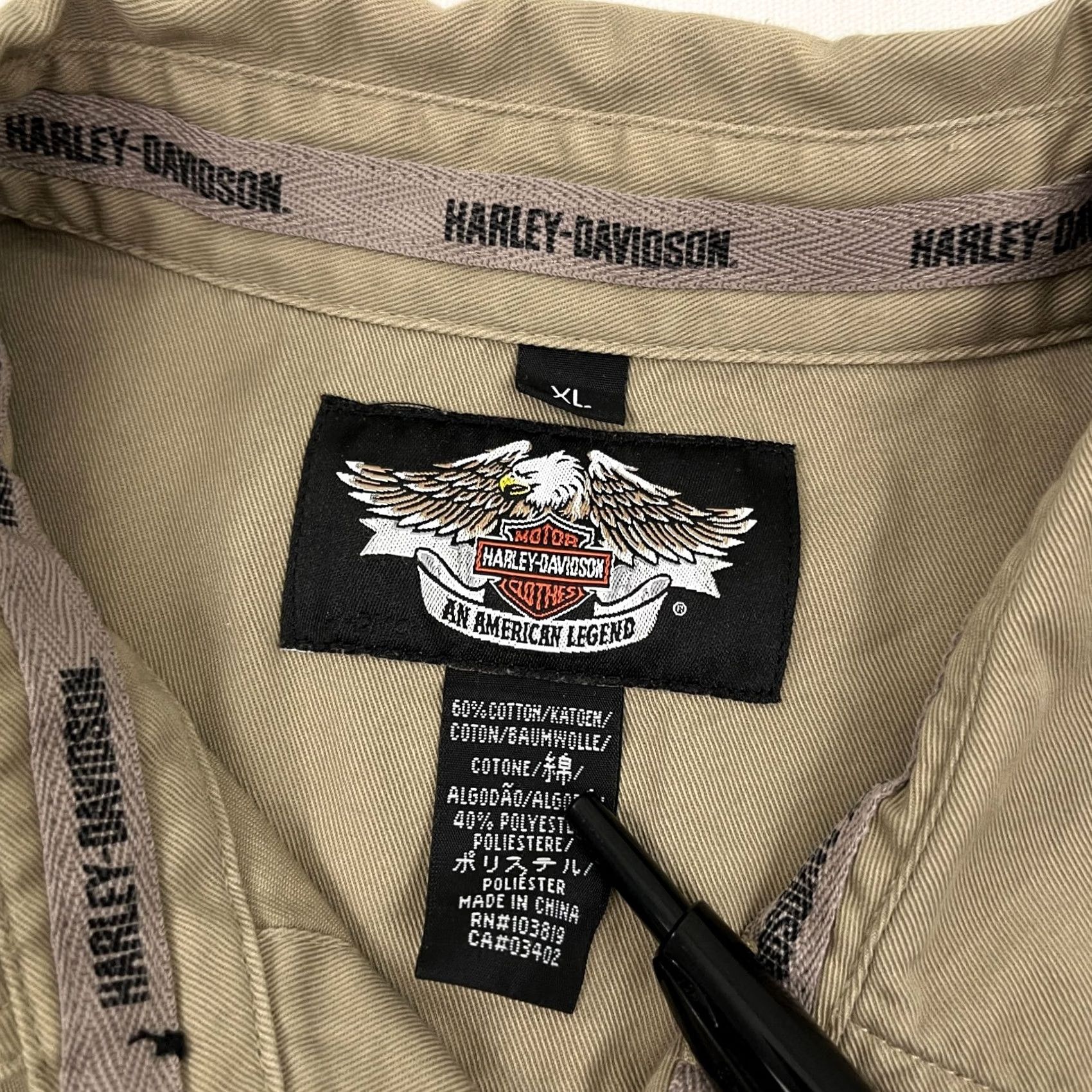 Harley Davidson VINTAGE Harley-Davidson Shirt Mens XL Brown Embroidered Motorcycle Biker Button Up Y2K Size US XL / EU 56 / 4 - 5 Thumbnail