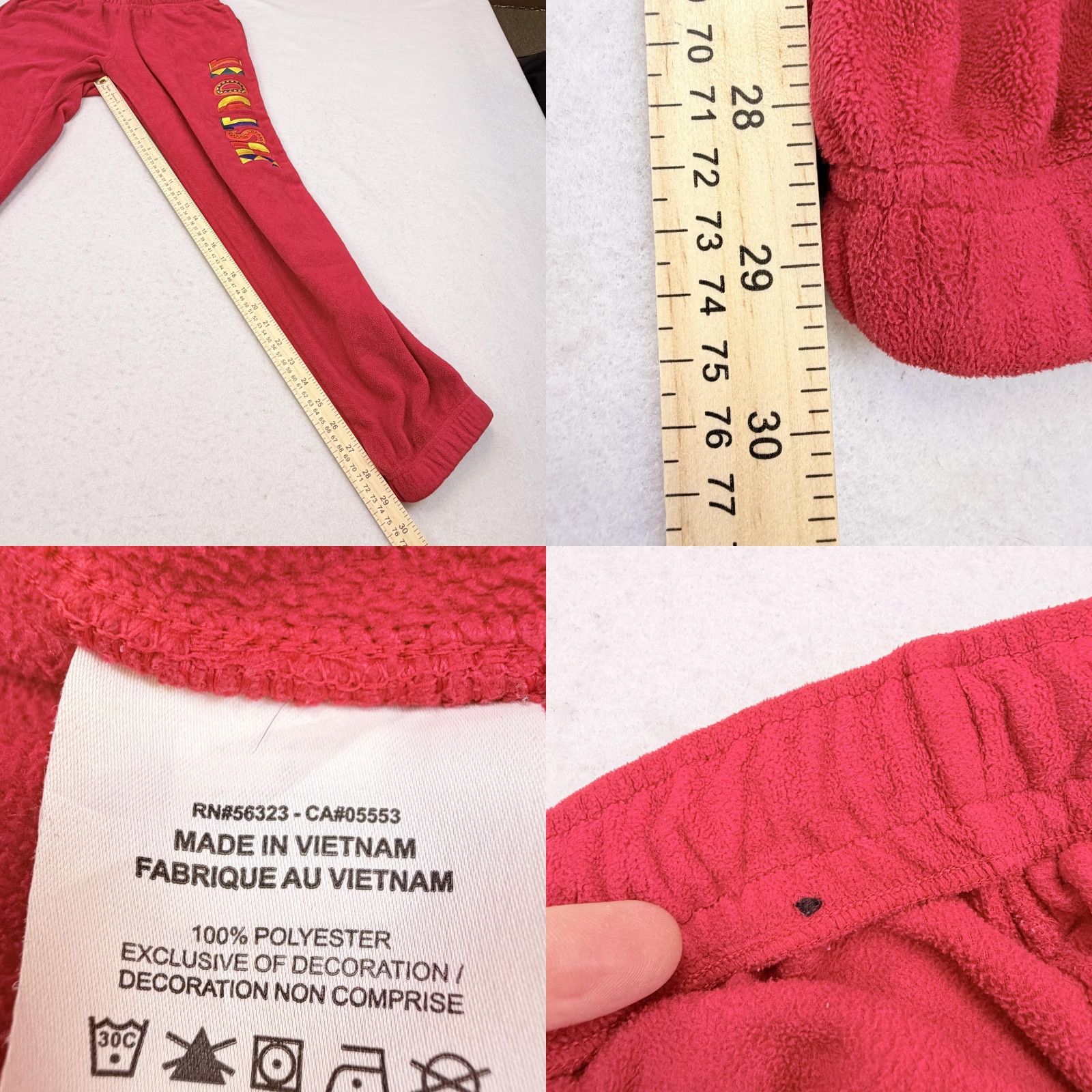 Nike Nike Sweatpants Mens Small Red Fleece Just Do It Jogger Pants CW1676-673 Size US 29 - 8 Thumbnail