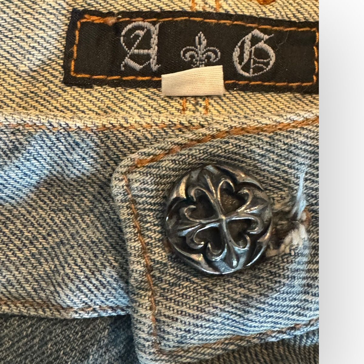 A&G Rock A&G Fleur Knee Flared Patchwork Denim Size US 34 / EU 50 - 5 Thumbnail