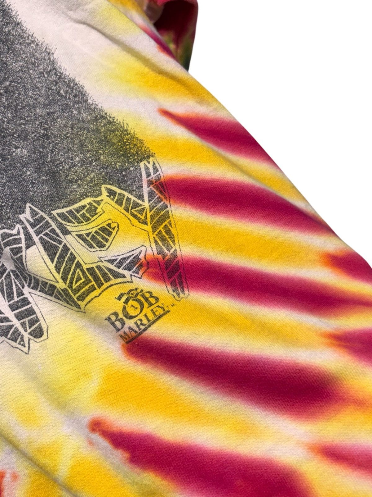Fruit Of The Loom Vintage 1990 Bob Marley Tie Dye Tuff Gong Rap Size US L / EU 52-54 / 3 - 4 Thumbnail