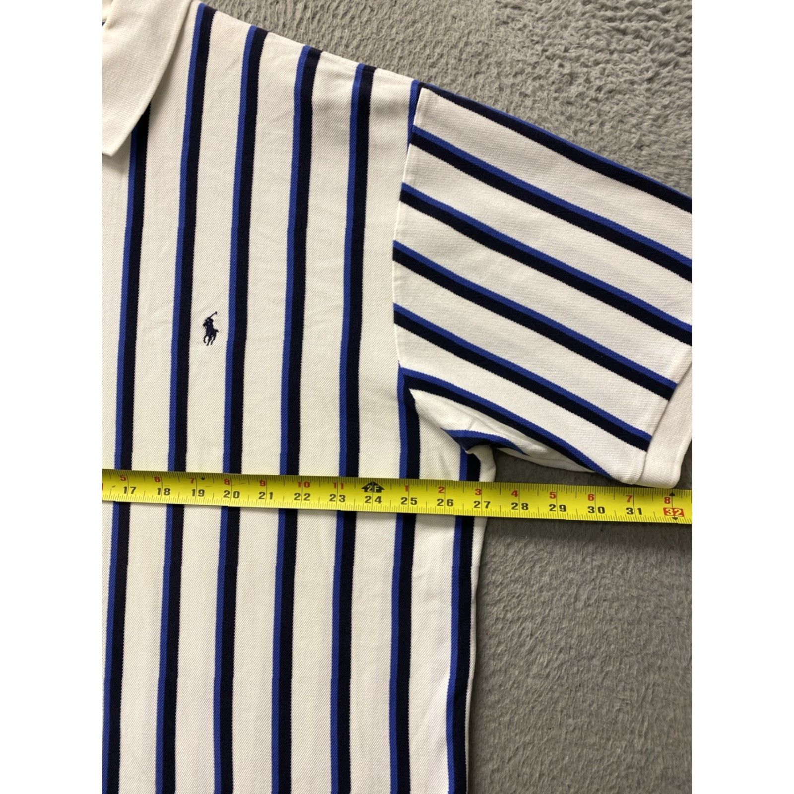 Polo Ralph Lauren Polo Ralph Lauren VTG Stripped Polo Shirt Men’s 2XL White Jersey Striped Polo Big & Tall Mens Size US XXL / EU 58 / 5 - 5 Thumbnail