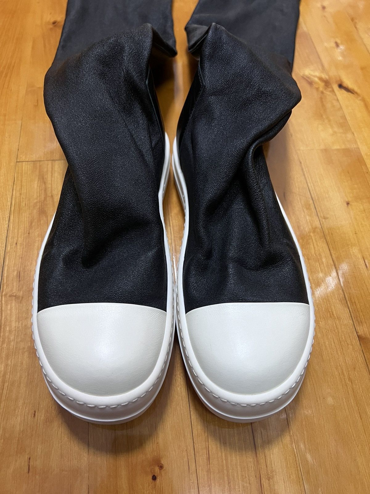 Rick Owens Rick owens mainline leather thigh high stocking sz35.5 Size US 5.5 / IT 35.5 - 2 Thumbnail