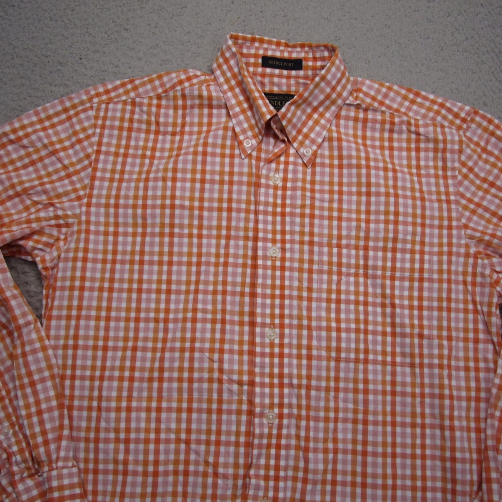 Pendleton Pendleton Shirt Mens S Orange Plaid Button Up Bridgeport Casual Outdoor Vintage Size US S / EU 44-46 / 1 - 4 Thumbnail