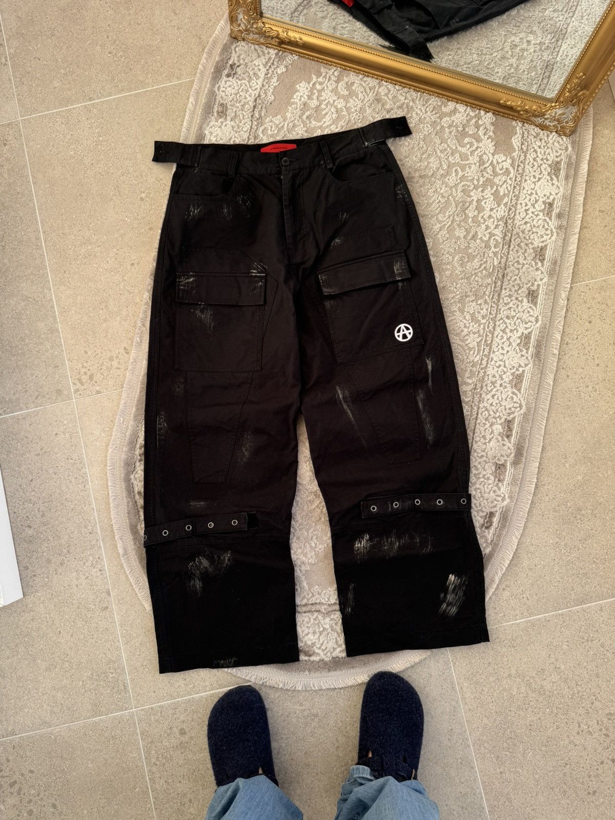 Acupuncture Acupuncture Goth Vintage Cargo Pants Y2K Multi Pockets Size US 34 / EU 50 - 2 Thumbnail