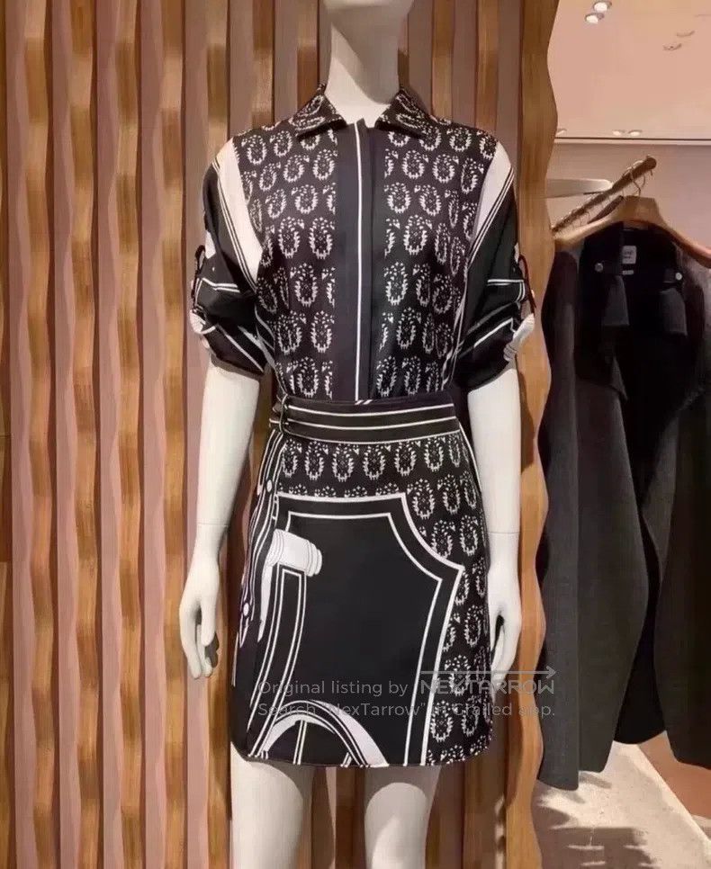 Hermes Hermes 100% silk short skirt Size 42" / US 20 - 6 Thumbnail