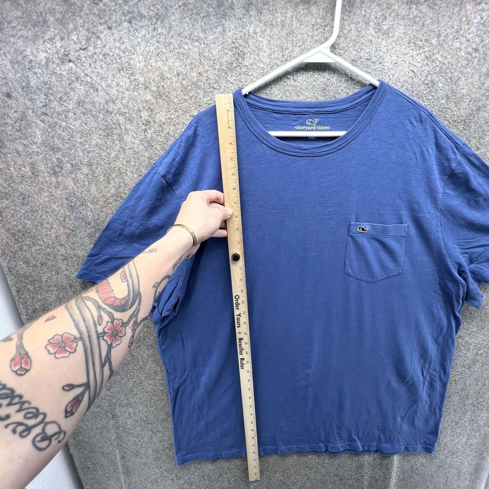 Vineyard Vines Vineyard Vines Mens 2XL Blue Pocket Whale Logo Tee Tagless Casual Soft Shirt Size US XXL / EU 58 / 5 - 6 Thumbnail