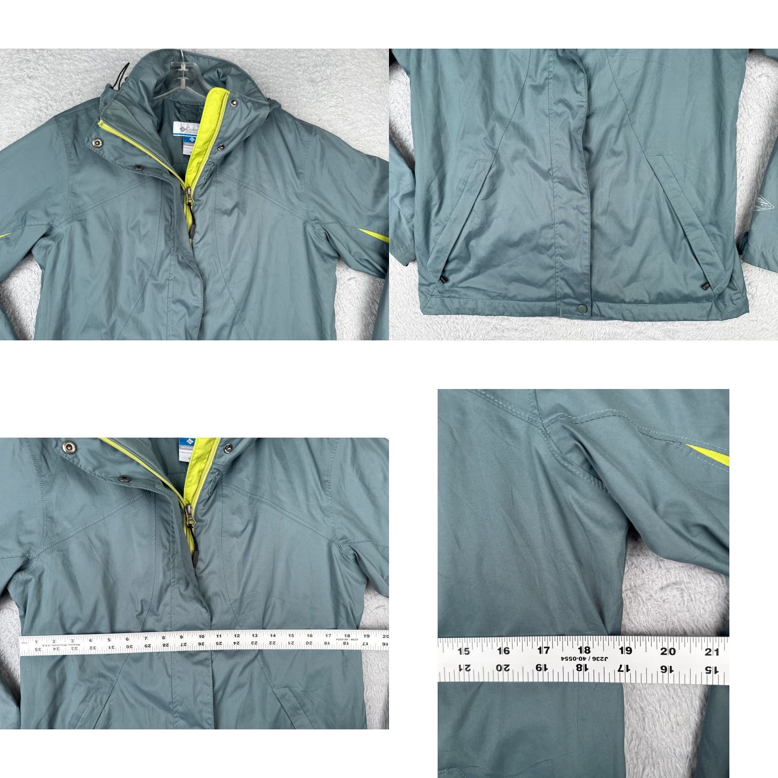 Vintage Columbia Jacket Women Medium Green Interchange 3-in-1 SHELL ONLY Ski Snow Winter Size M / US 6-8 / IT 42-44 - 8 Thumbnail