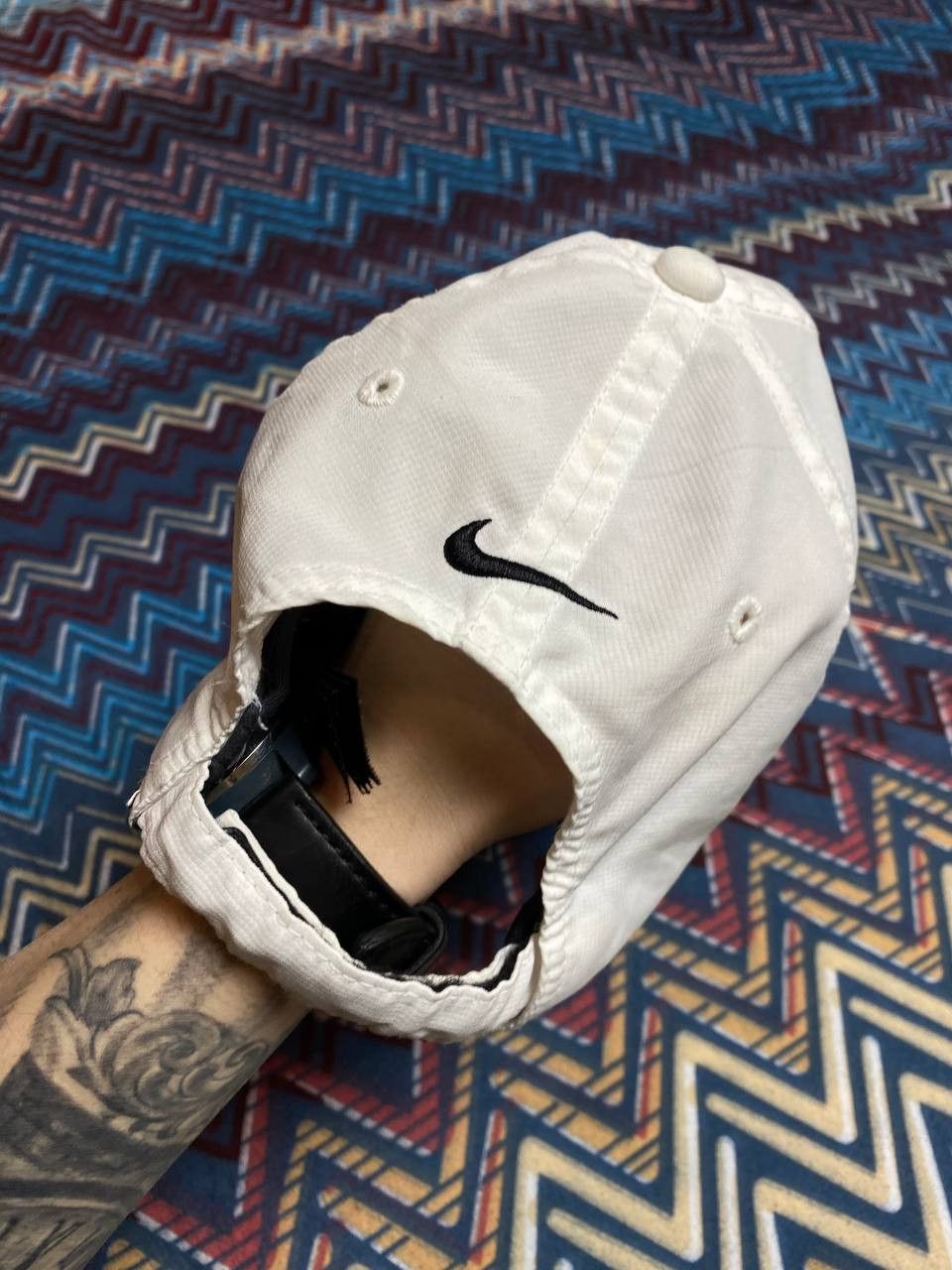 Nike Hats white Vintage Nike big logo Cap Y2K streetwear Size ONE SIZE - 4 Thumbnail