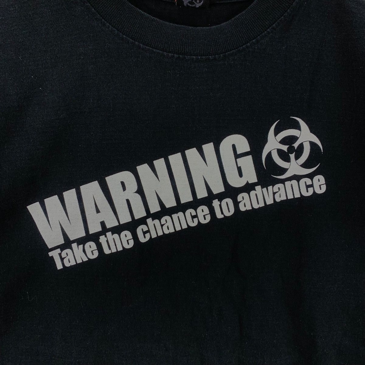 Vintage Vintage WARNING STREET GEAR Take Chance To Advance Tee Size US L / EU 52-54 / 3 - 3 Thumbnail