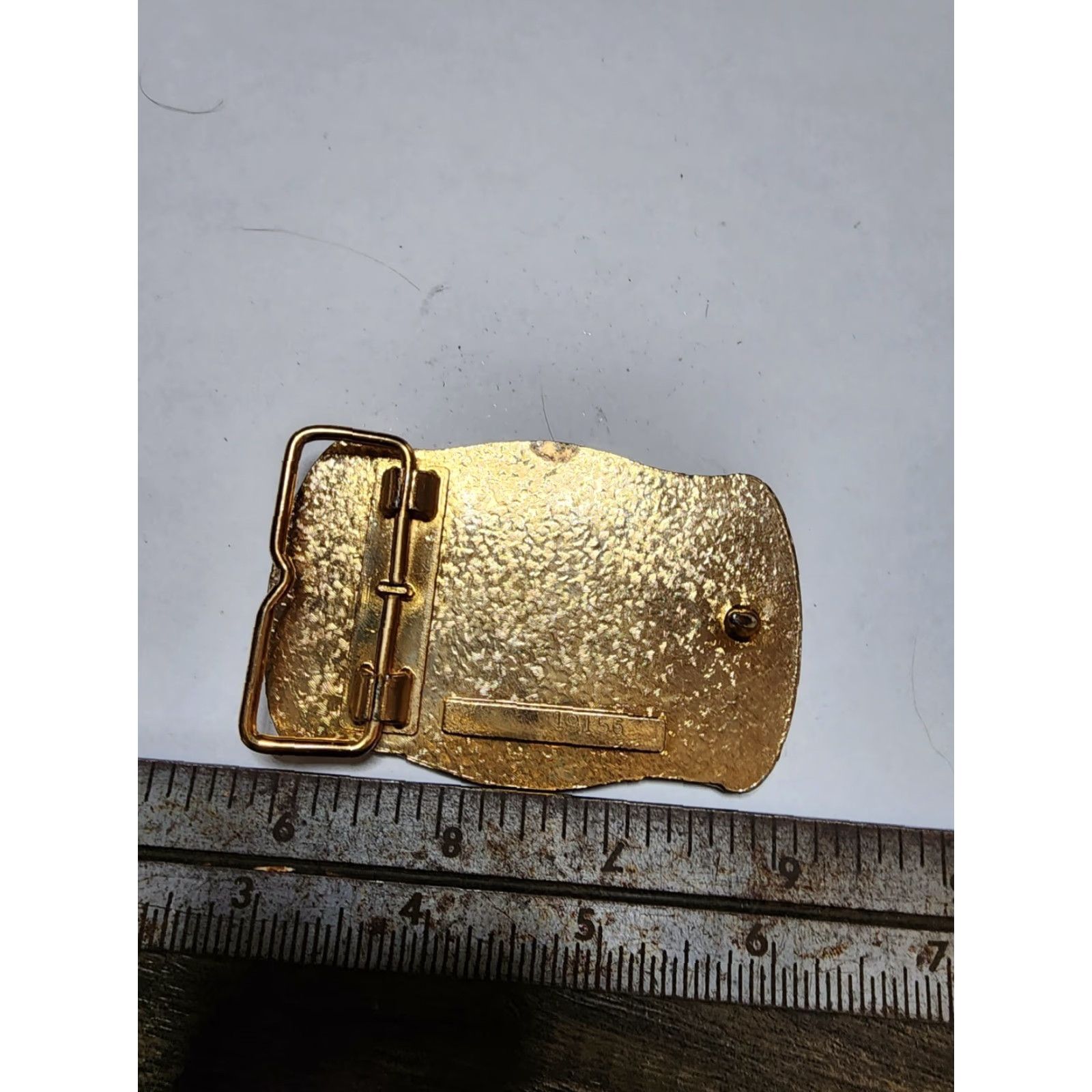 Vintage VINTAGE American EAGLE IN FLIGHT Over Mountains Goldtone Metal Belt Buckle Mens Belt Buckle Size ONE SIZE - 2 Thumbnail