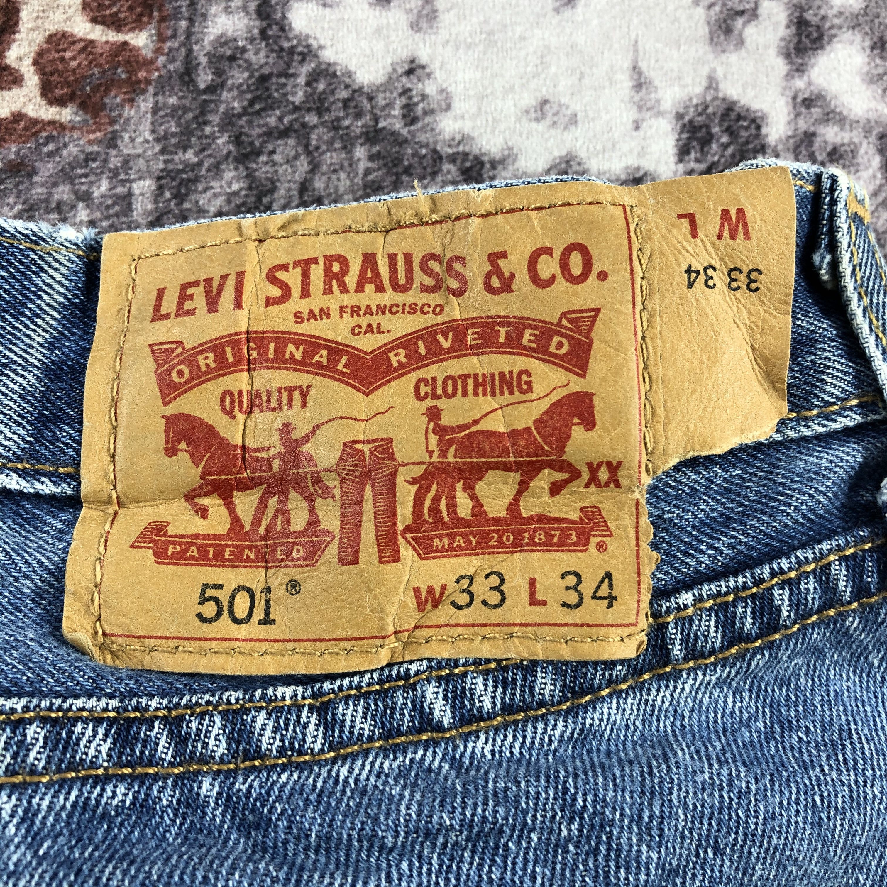Levi's Vintage Blue Wash Levis 501 Jeans-JM3098 Size US 34 / EU 50 - 8 Thumbnail