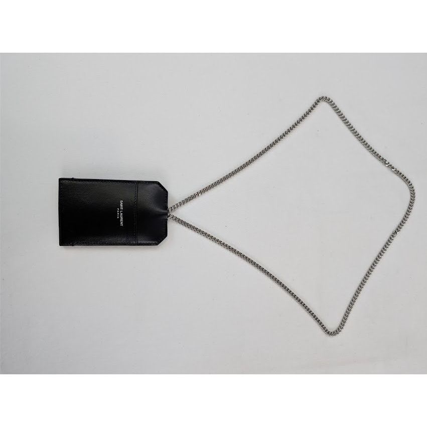 Saint Laurent Paris o1rshd1 Q:2 / Size: OS / Card Case With Chain Smooth Leather Size ONE SIZE - 2 Thumbnail