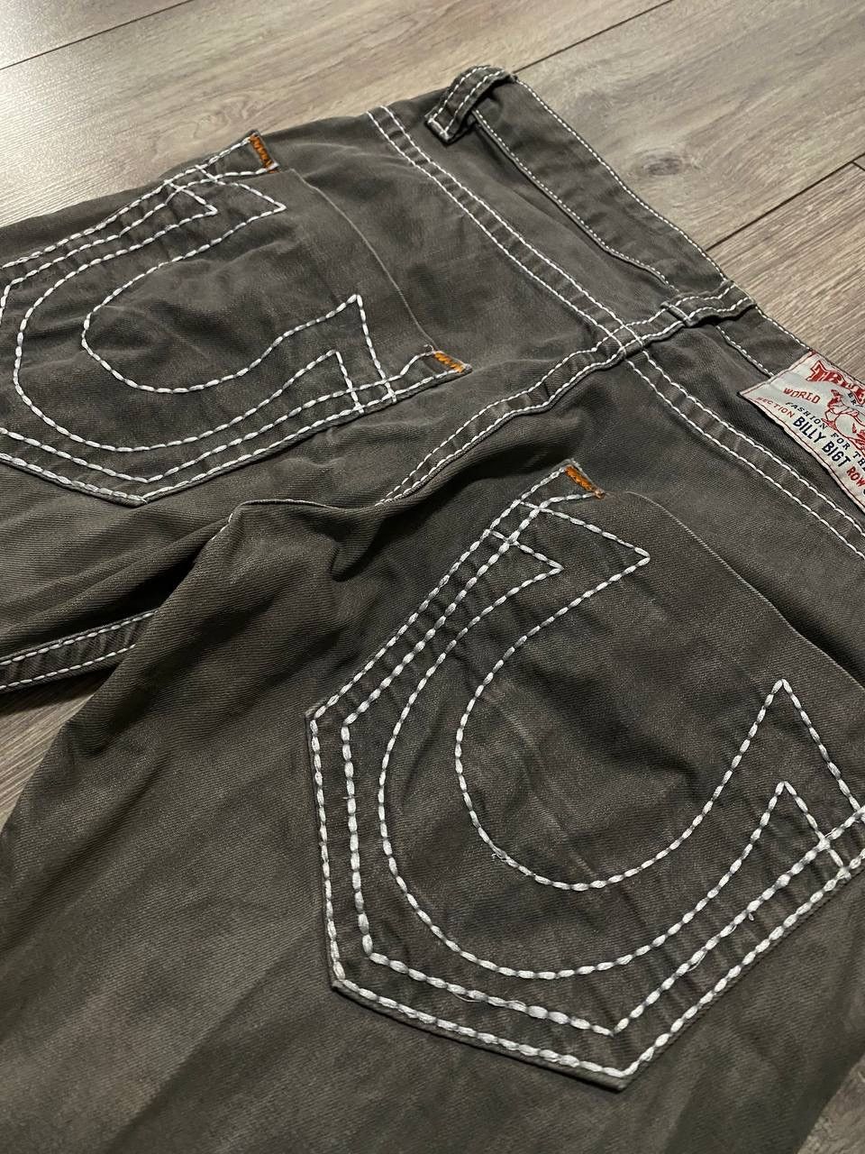True Religion Vintage True Religion Denim Jeans Gray Fade Big Logo 32 Y2K Size US 32 / EU 48 - 3 Thumbnail