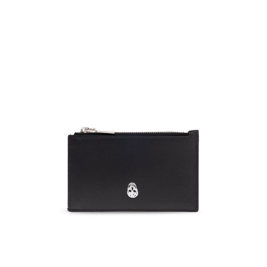 Alexander McQueen ALEXANDER MCQUEEN Black Leather Card Holder New & Authentic Size ONE SIZE - 1 Thumbnail
