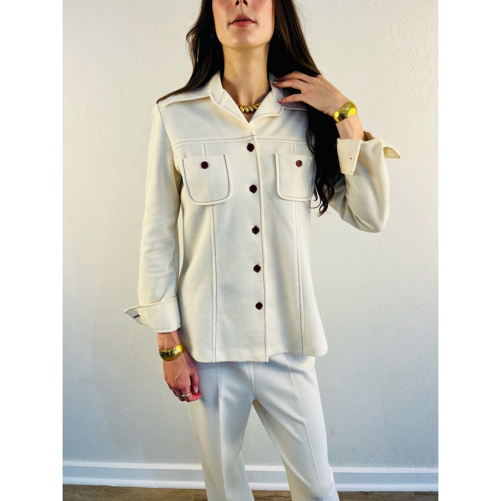 Other 70s Western Inspired Ivory Matching Set Size M / US 6-8 / IT 42-44 - 6 Thumbnail