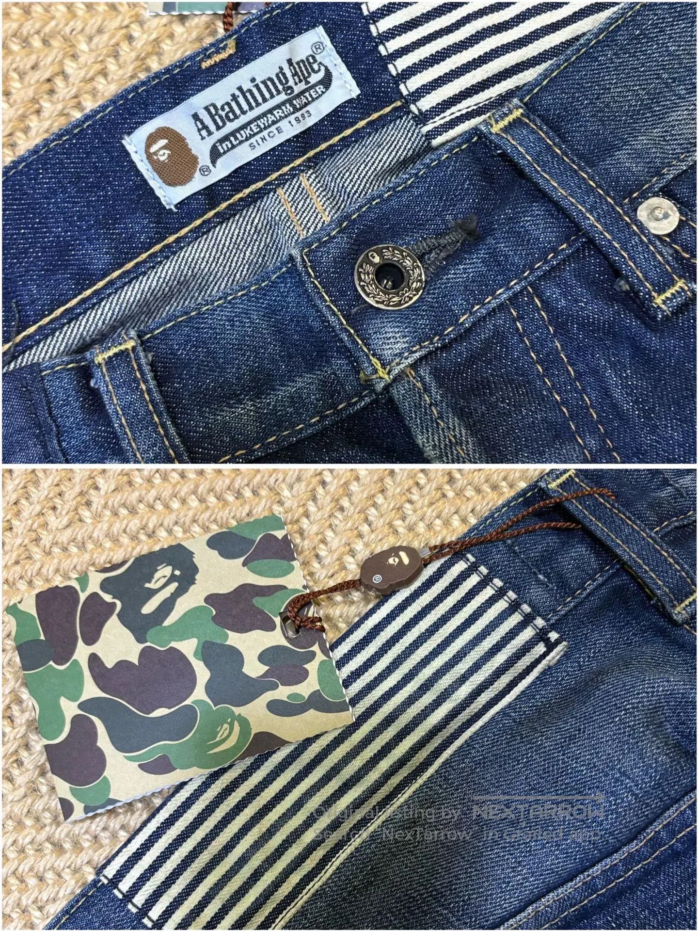 Bape bape type2 damage denim pants limited edition. Size US 42 / EU 58 - 4 Thumbnail