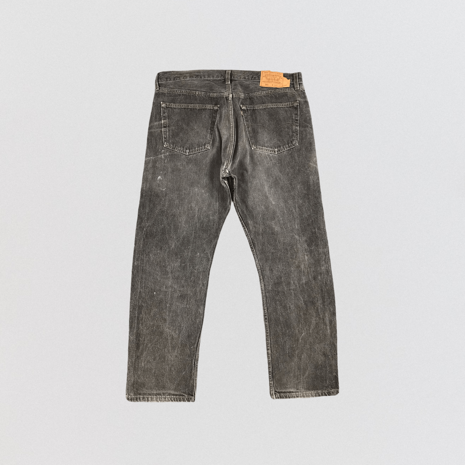 Levi's × Vintage Vintage 90s Faded Black Levis 501 Jeans-JM1511 Size US 39 - 2 Thumbnail