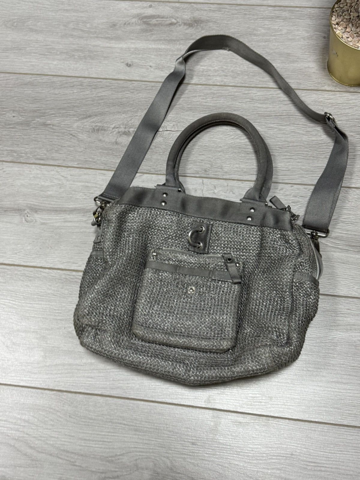 Vintage GGL George Gina woven savory skies crossbody carabiner bag Size ONE SIZE - 3 Thumbnail