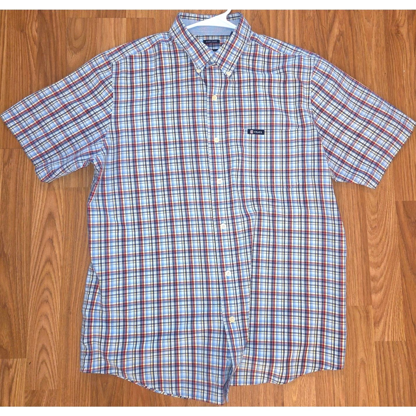 Chaps Chaps Large Plaid Short Sleeve Multicolor Button Up Size US L / EU 52-54 / 3 - 4 Thumbnail
