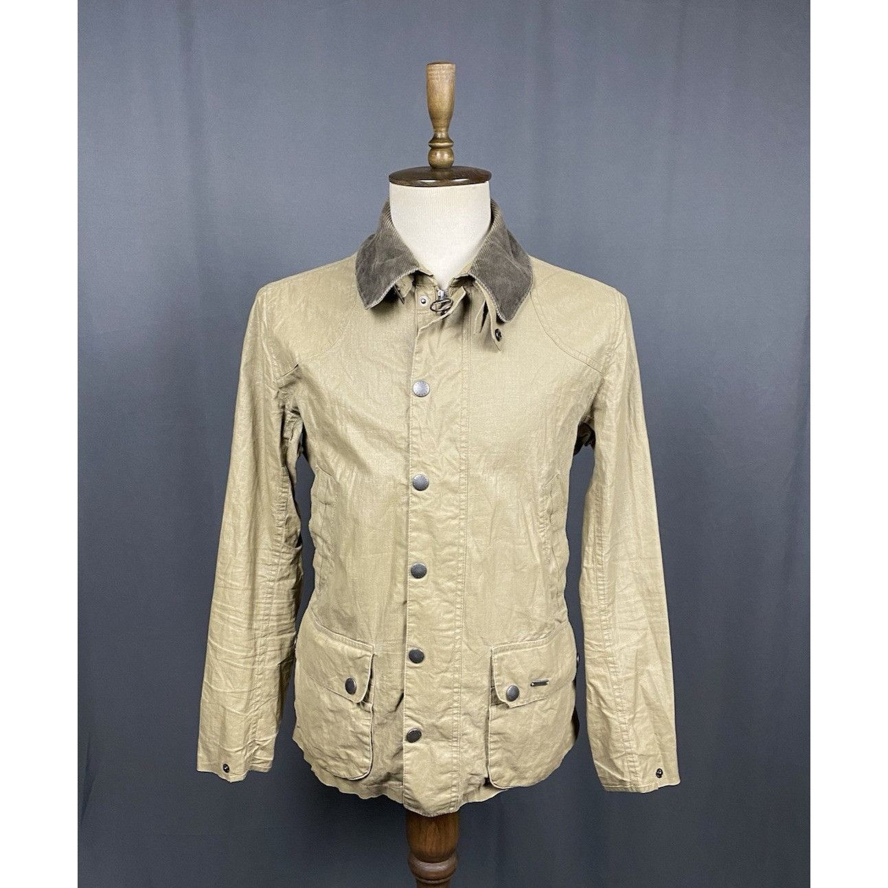 Barbour Barbour Seadale Men's Beige Linen Multipocket Motorcycle Jac Size US S / EU 44-46 / 1 - 1 Thumbnail