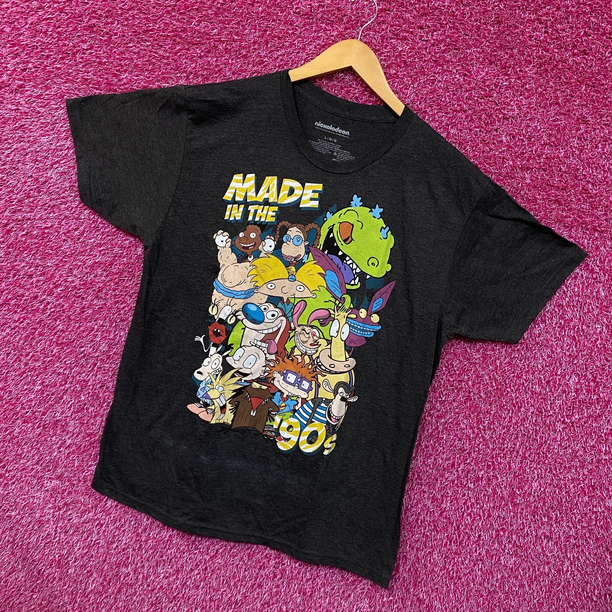 Nickelodeon Made in the 90s Nickelodeon Full Roster of Nicktoons Tee L Size US L / EU 52-54 / 3 - 3 Thumbnail