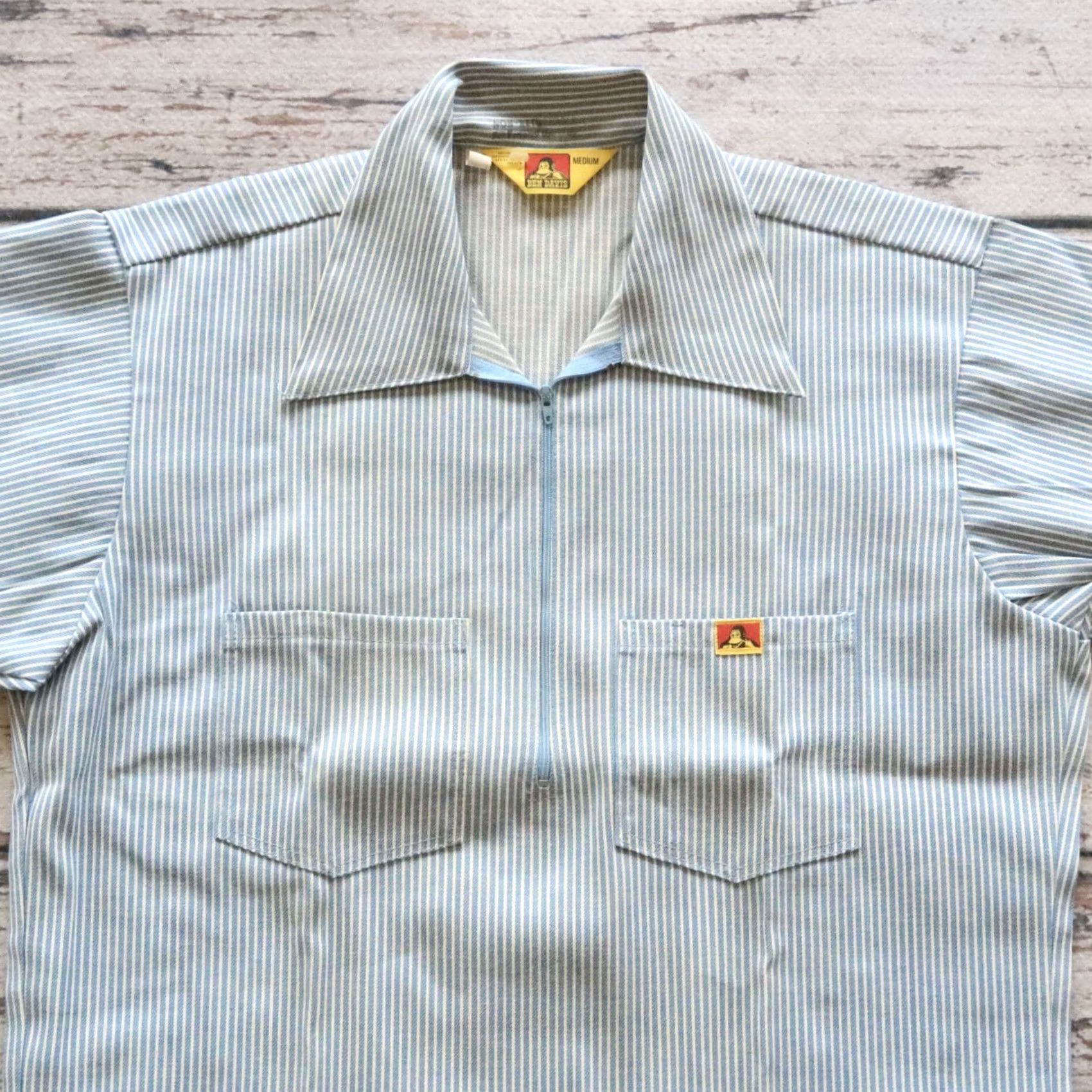 Ben Davis VINTAGE Ben Davis Long Sleeve Work Shirt Union Made in USA Yellow Tag M Blue Shirt Mens Size US M / EU 48-50 / 2 - 2 Thumbnail