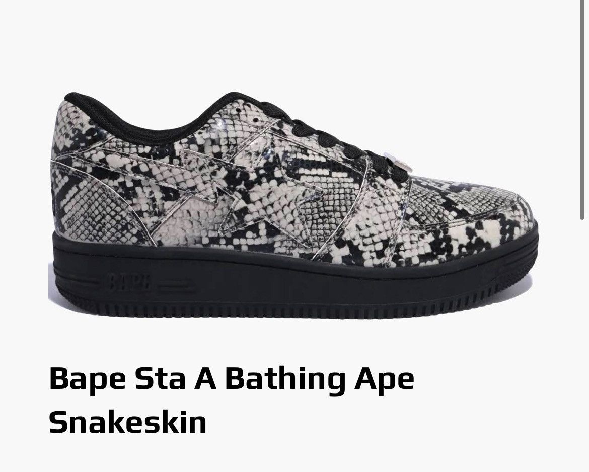 Bape BAPE STA snakeskin print Size US 9 / EU 42 - 7 Thumbnail