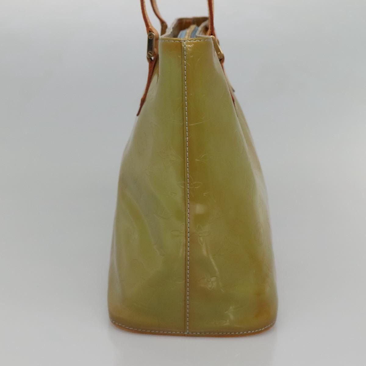 Louis Vuitton LOUIS VUITTON Monogram Vernis Houston Hand Bag Baby Blue Size ONE SIZE - 4 Thumbnail
