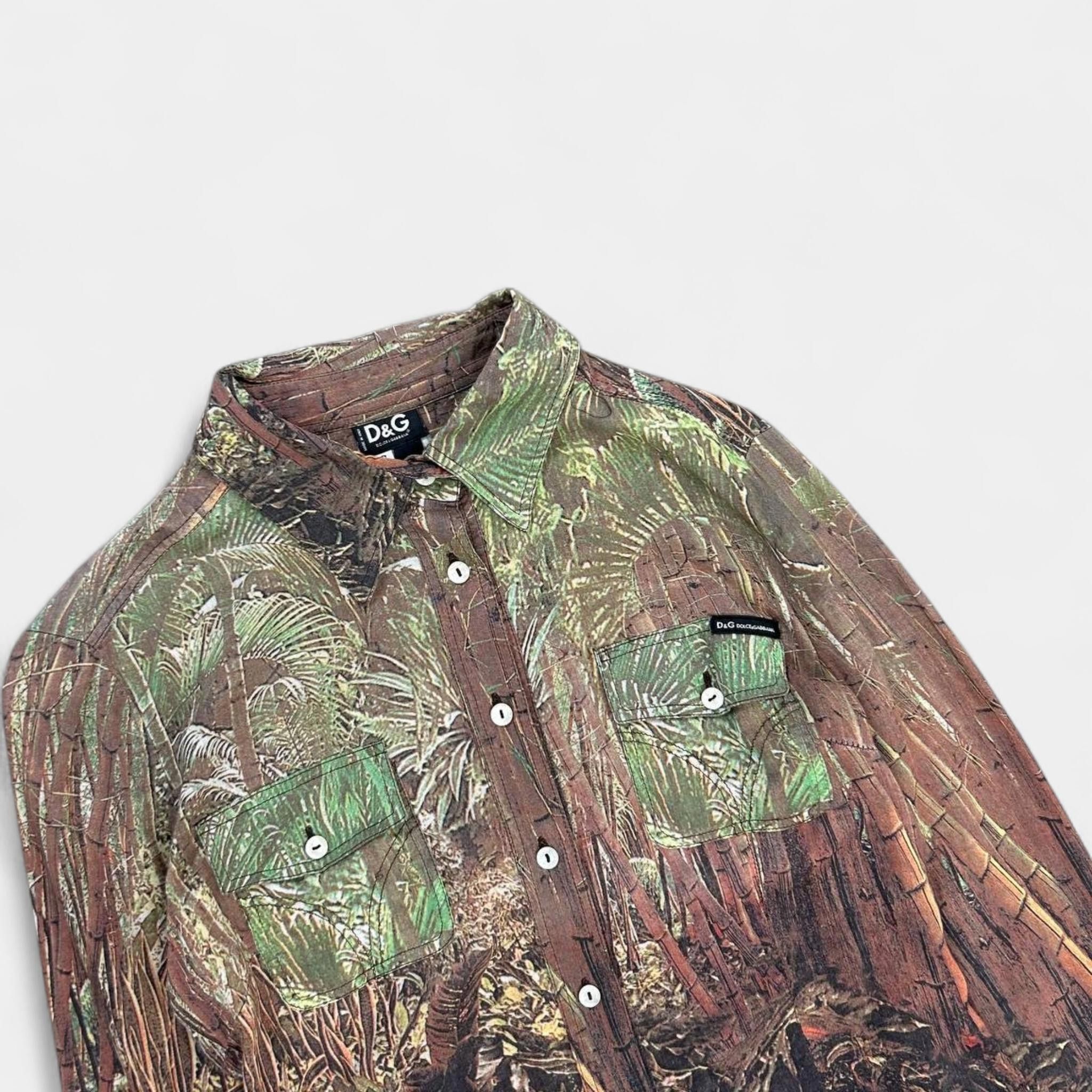Dolce & Gabbana Dolce & Gabbana Jungle Tropical Shirt Size US S / EU 44-46 / 1 - 2 Thumbnail