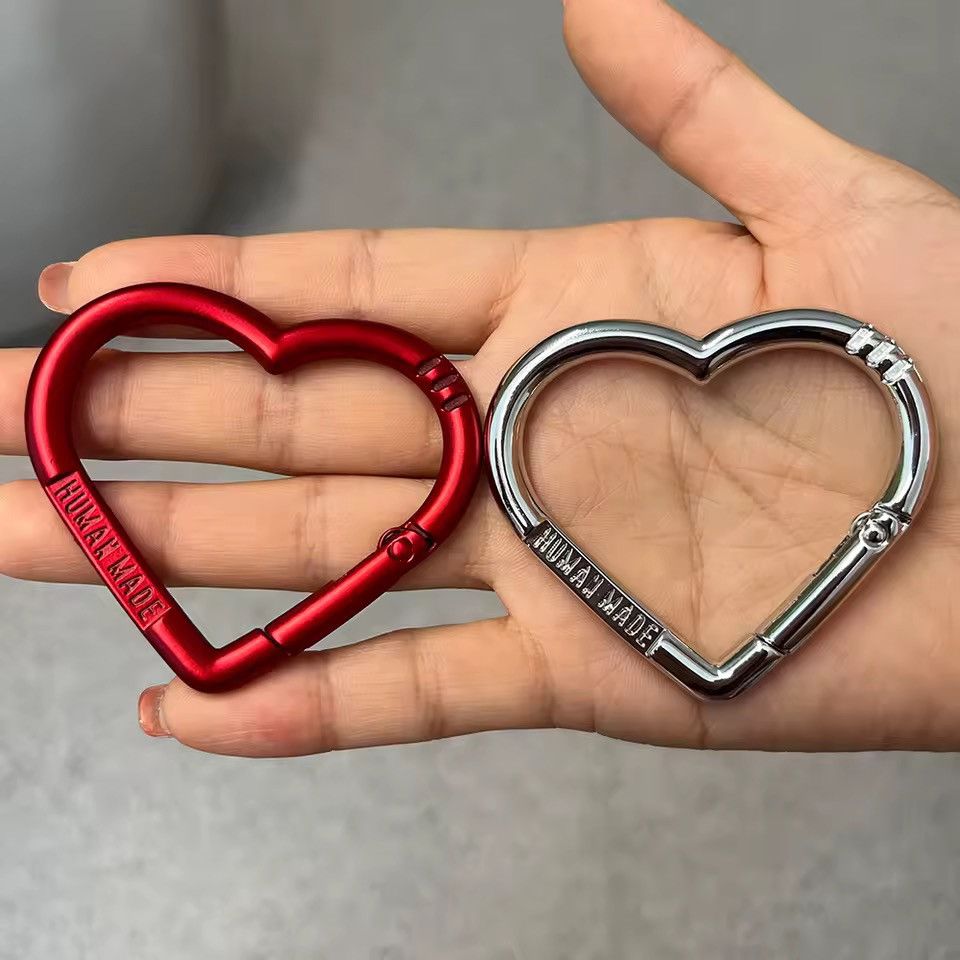 Human Made Human Made carabiner heart keychain with logo