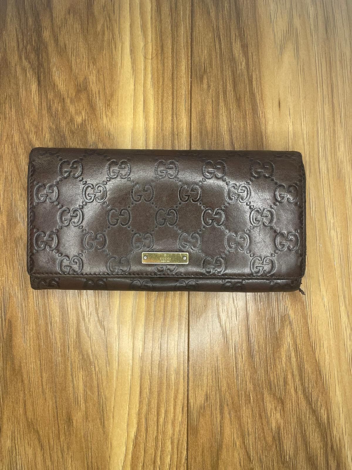 Gucci Gucci Long Wallet Purse Guccissima Brown Size ONE SIZE - 4 Thumbnail