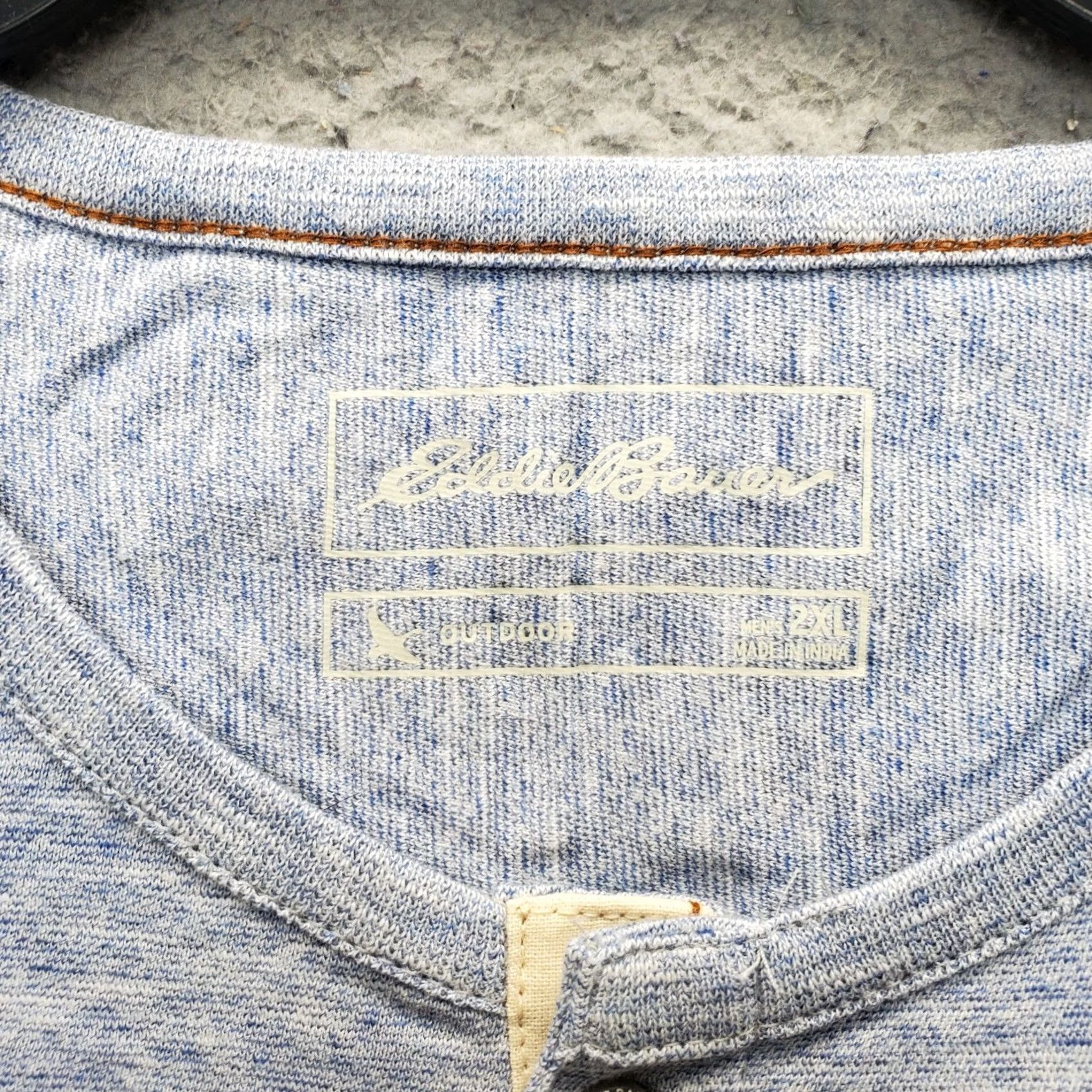 Eddie Bauer Eddie Bauer Henley Shirt Men 2XL Blue Chest Pocket Short Sleeve Outdoor Pullover Size US XXL / EU 58 / 5 - 5 Thumbnail