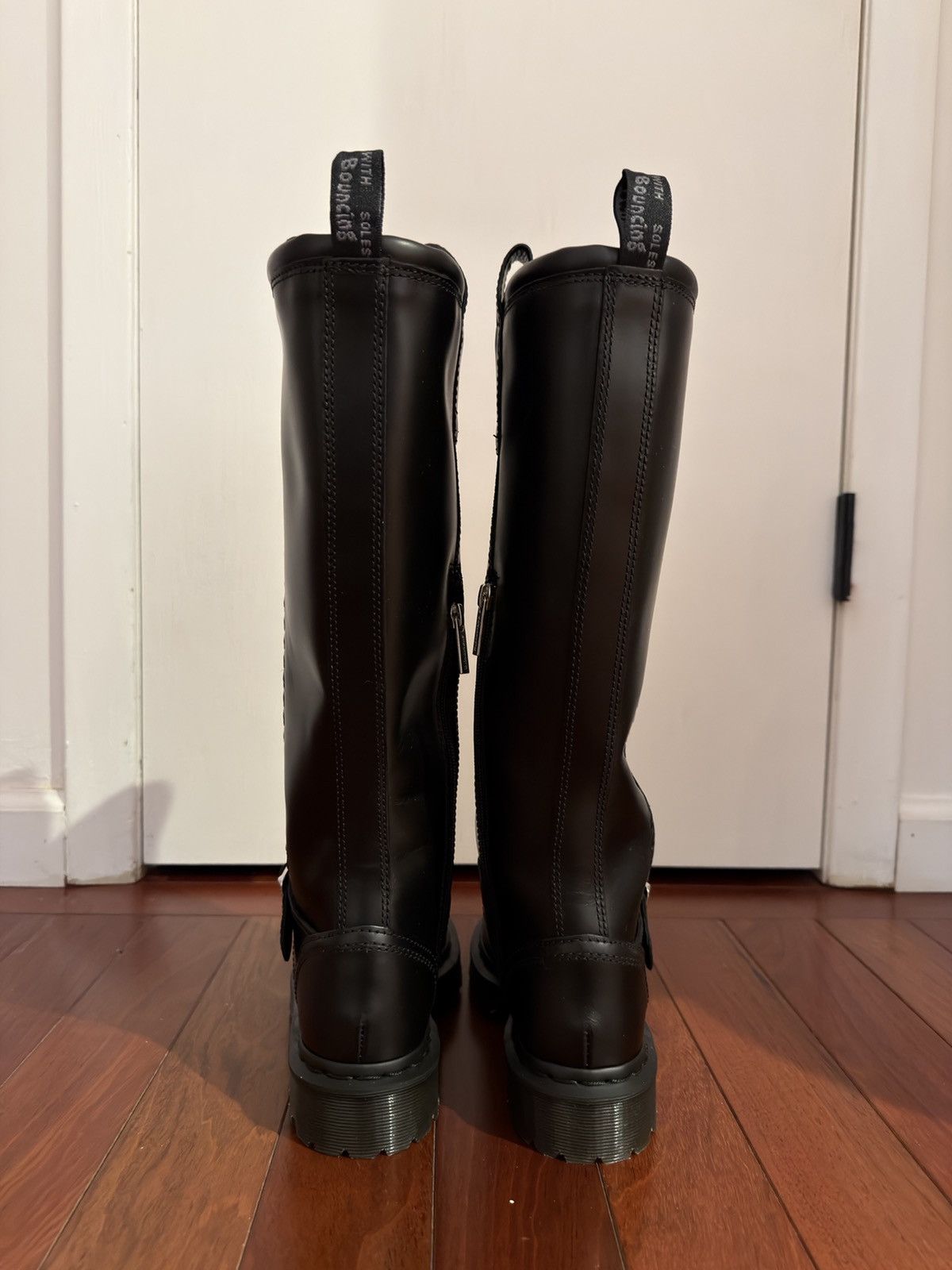 Dr. Martens MR.MARTENS ANISTONE KNEE HIGH Orleans Leather Biker Boots Size US 5 / EU 37 - 6 Thumbnail