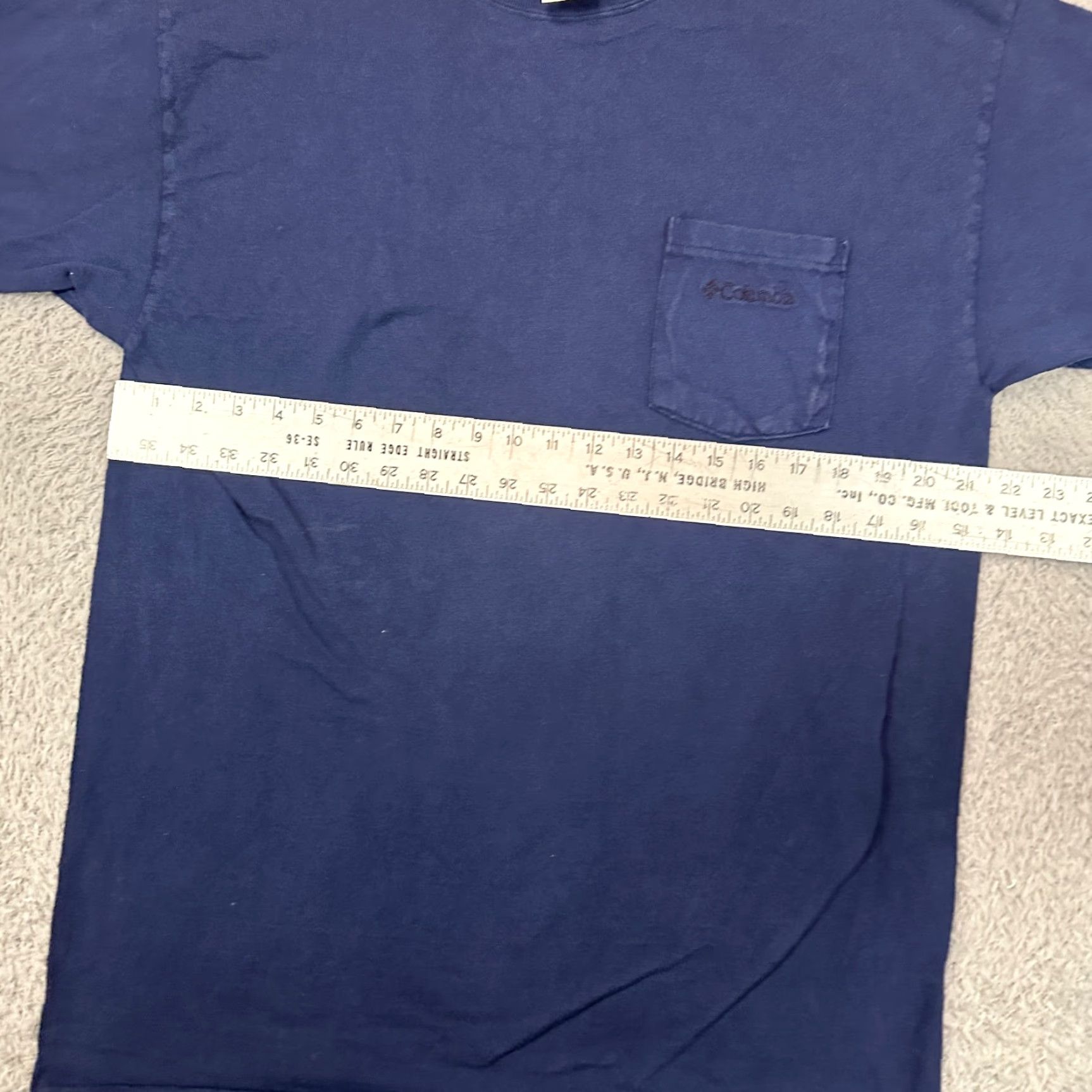 Vintage VINTAGE Columbia T-Shirt Mens L Blue 90s Cotton Outdoors Made In USA Size US L / EU 52-54 / 3 - 6 Thumbnail