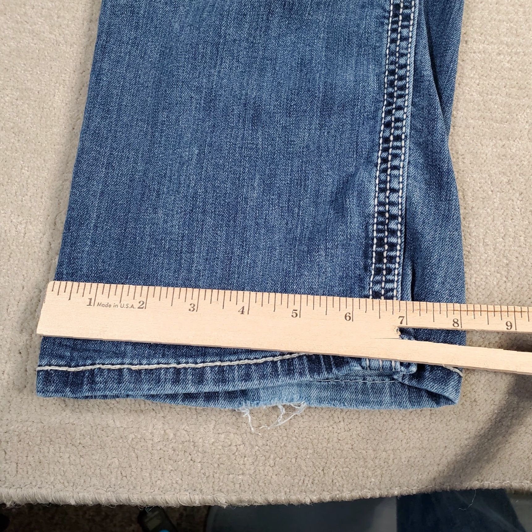 Vintage BKE Tyler Jeans Mens 33 L Blue Buckle Medium Wash Straight Leg Buckle BKE Logo Jeans Mens Regular Fit Denim Cotton Used Vintage No Size US 33 - 7 Thumbnail