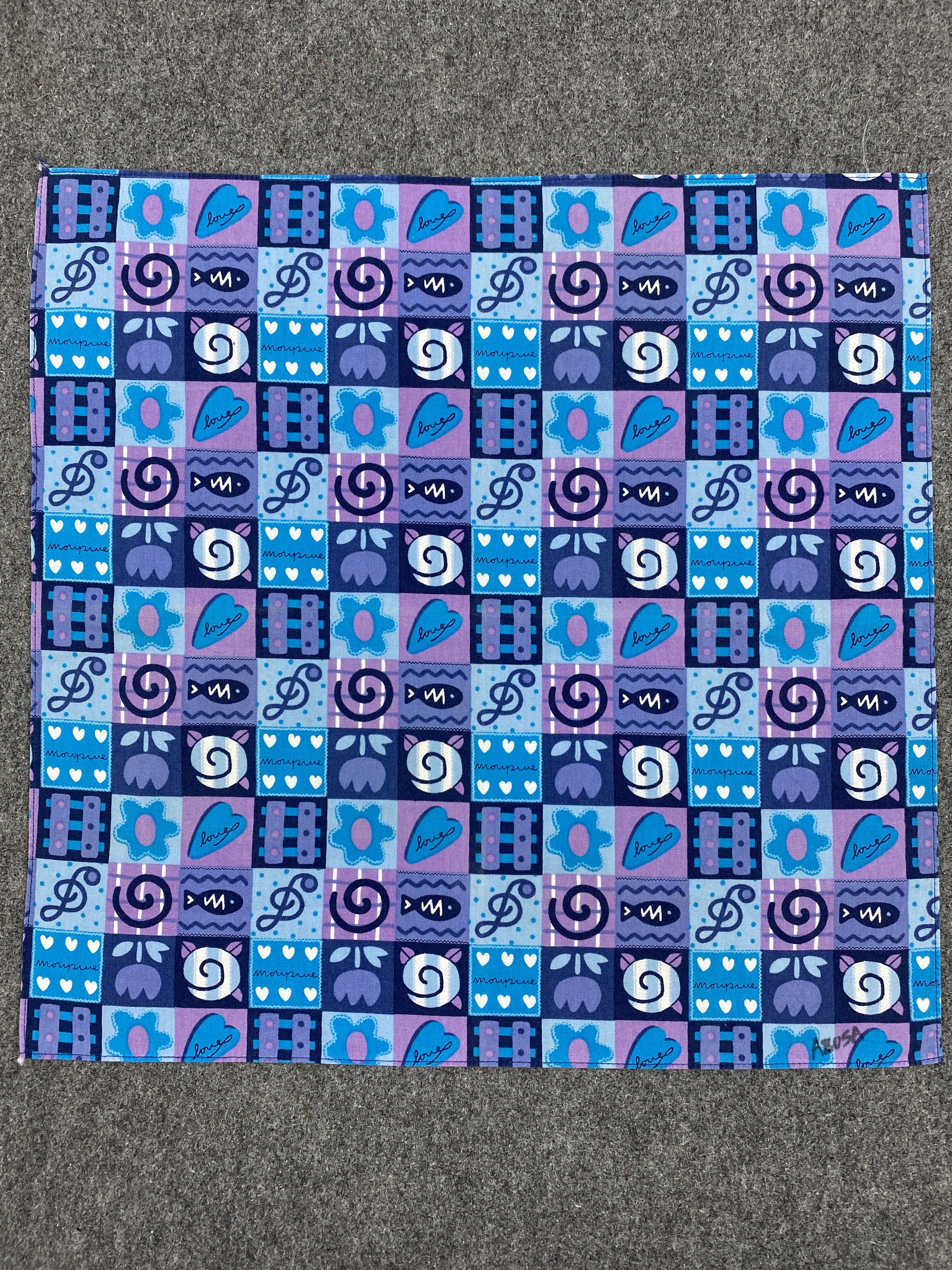 Japanese Brand Unbranded Handkerchief / Bandana / Neckerchief-HKC0420 Size ONE SIZE - 4 Thumbnail